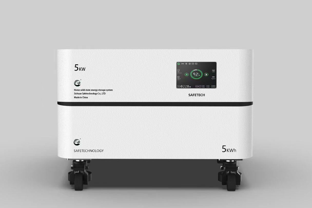 Safetech commercial battery cabinet — 75kW to 150kW solid-state storage for offices and retail complexes